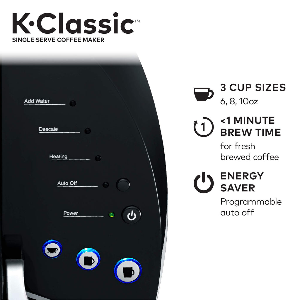 Black Single-Serve K-Cup Pod Coffee Maker M9592