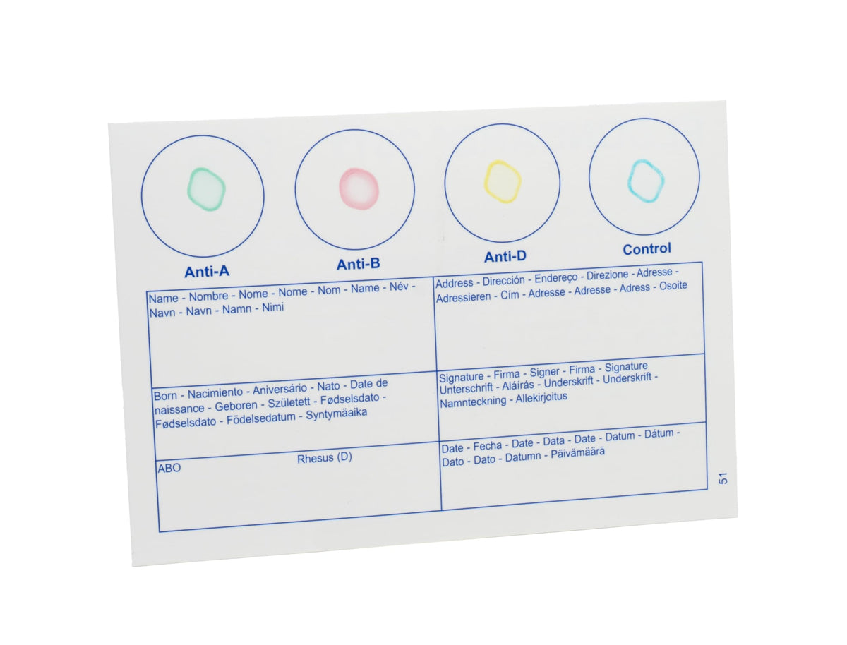 Blood Typing Kit, 2 Test Pack L806