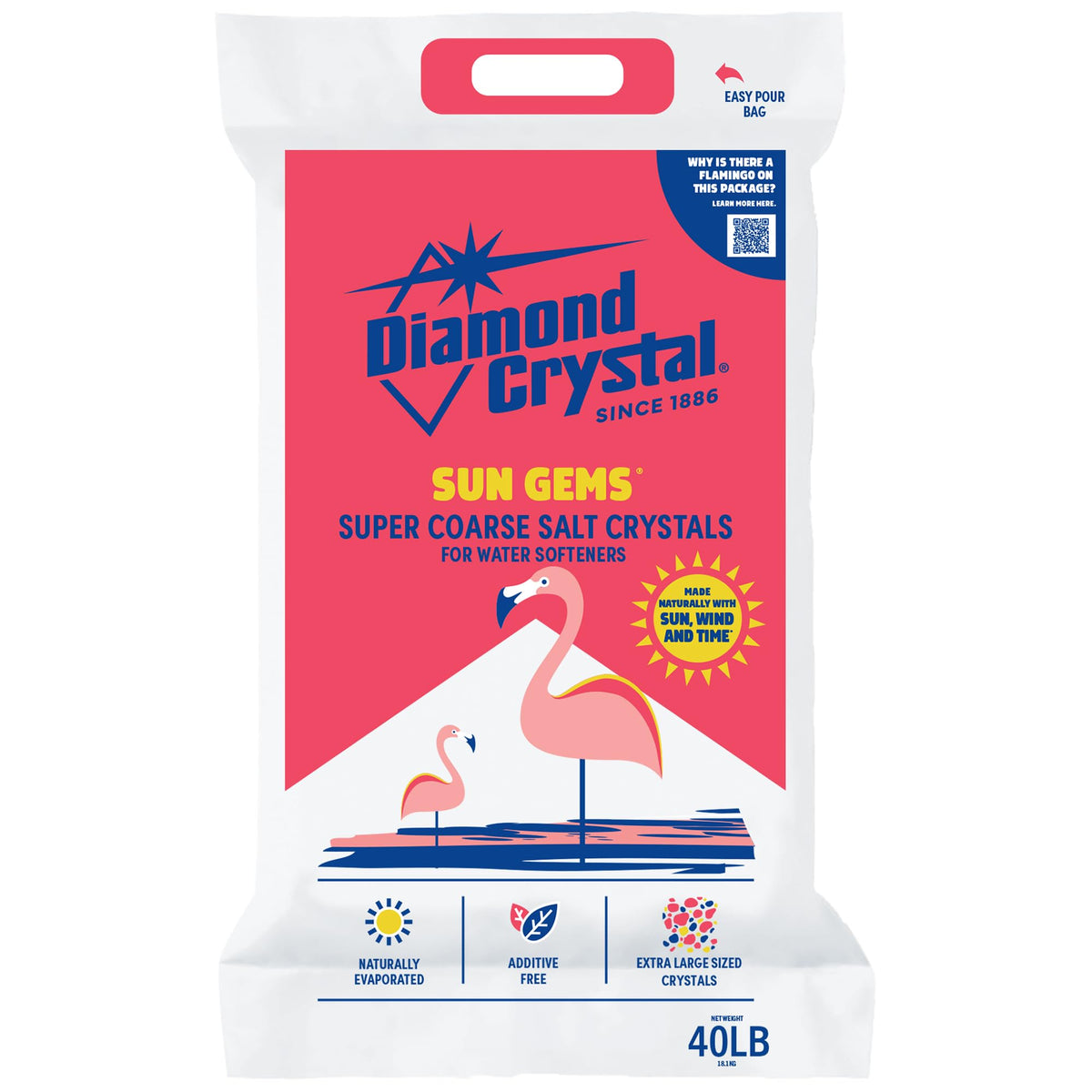 2 Pack Super Coarse Water Softener Salt, 40 Pounds G2433