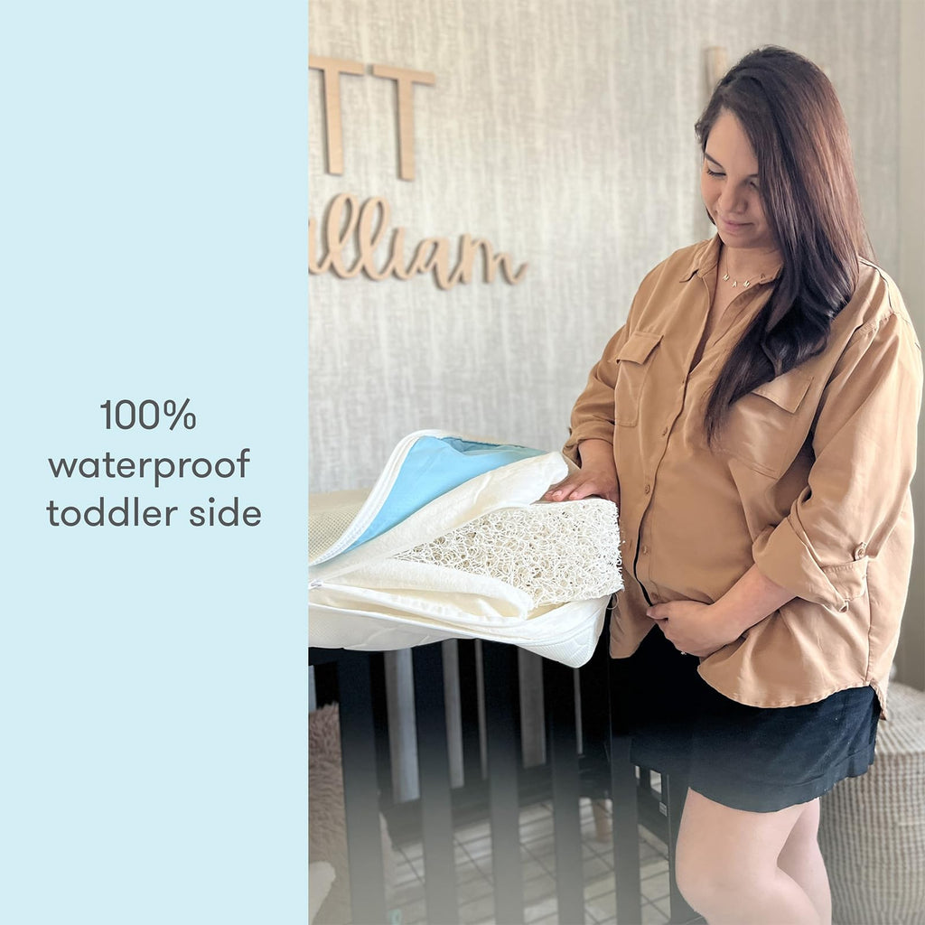 White Waterproof Crib Mattress Q92186