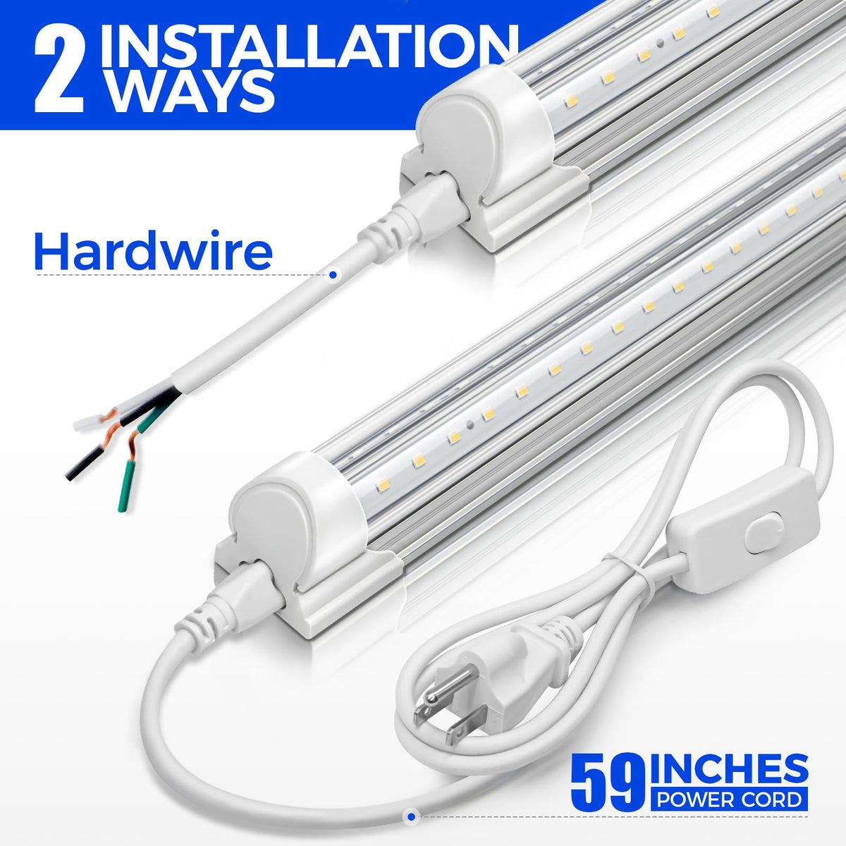 2FT LED Shop Lights 4 Pack D73319