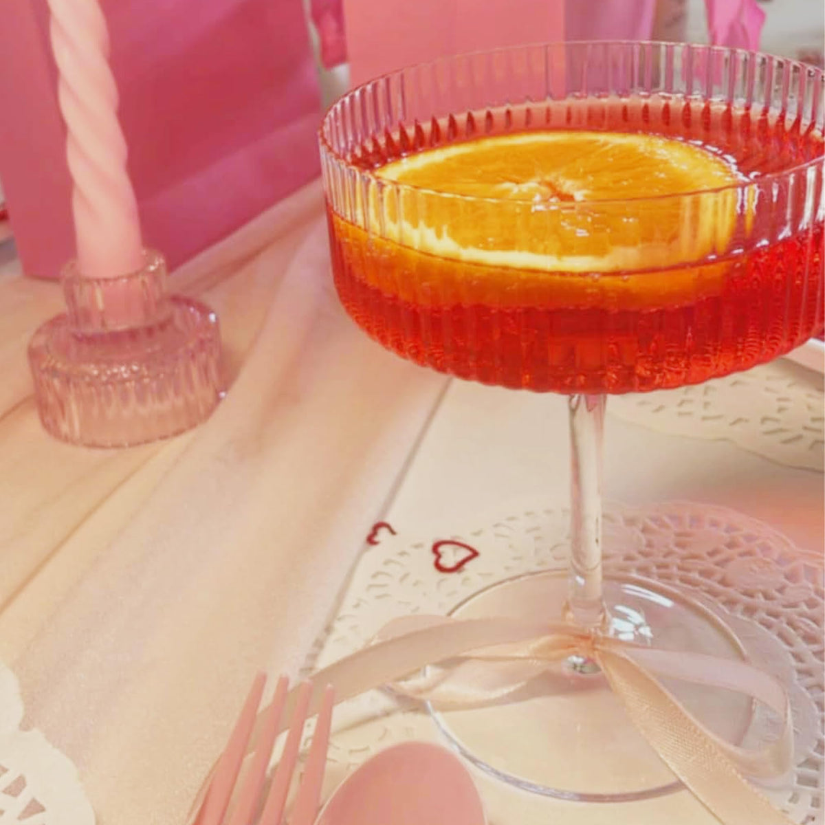 Champagne Coupe Glasses Set of 6, 8 oz Crystal Cocktail Glassware R883010