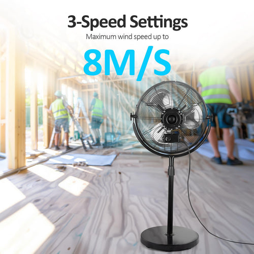 18 Inch High Velocity Metal Pedestal Fan I103760
