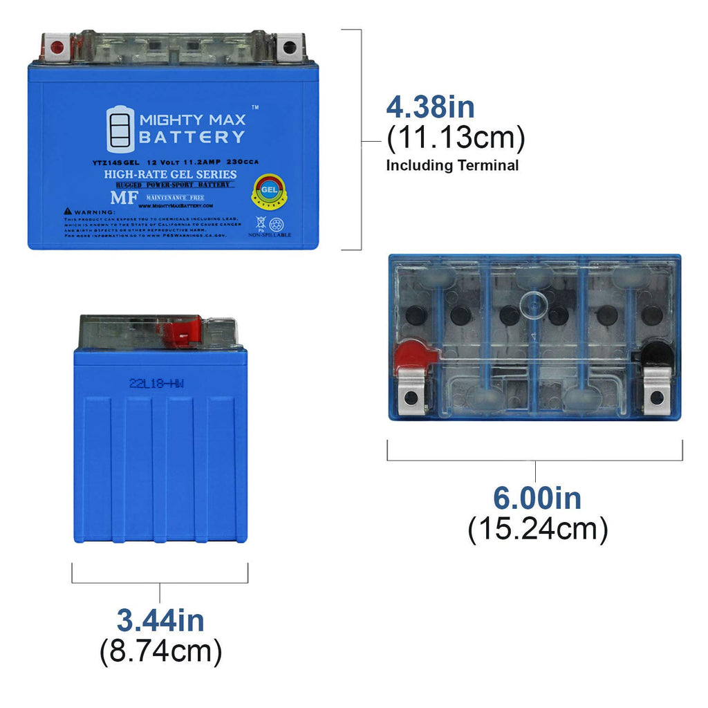 12V 11.2AH Replacement Battery 4 Pack V827