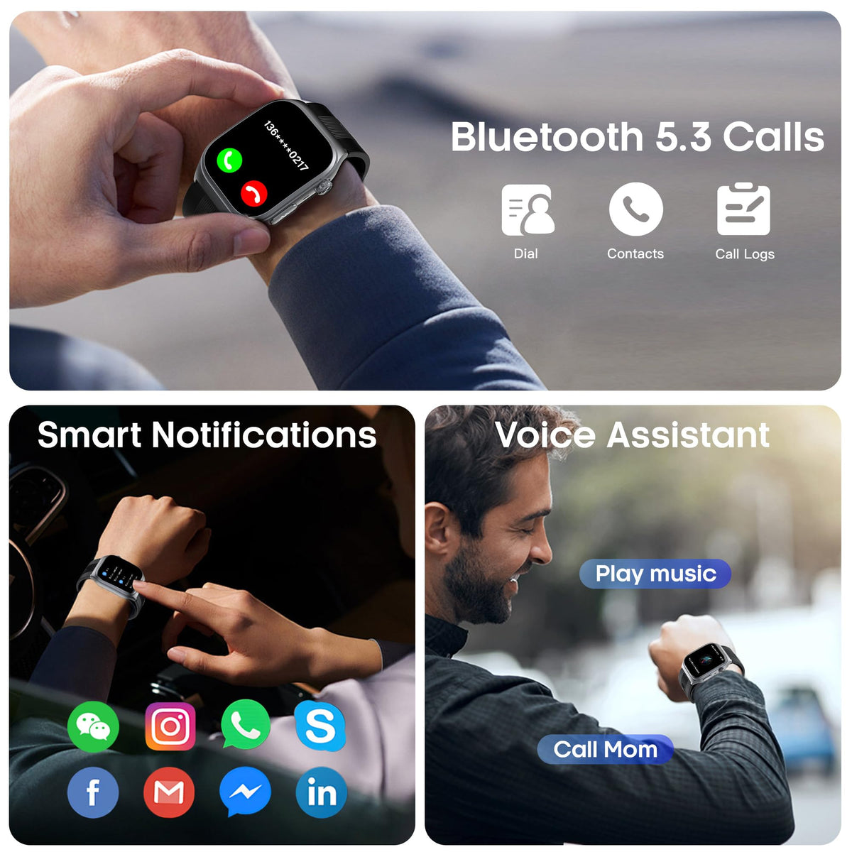 Black Blood Pressure Smart Watch Fitness Tracker K2845
