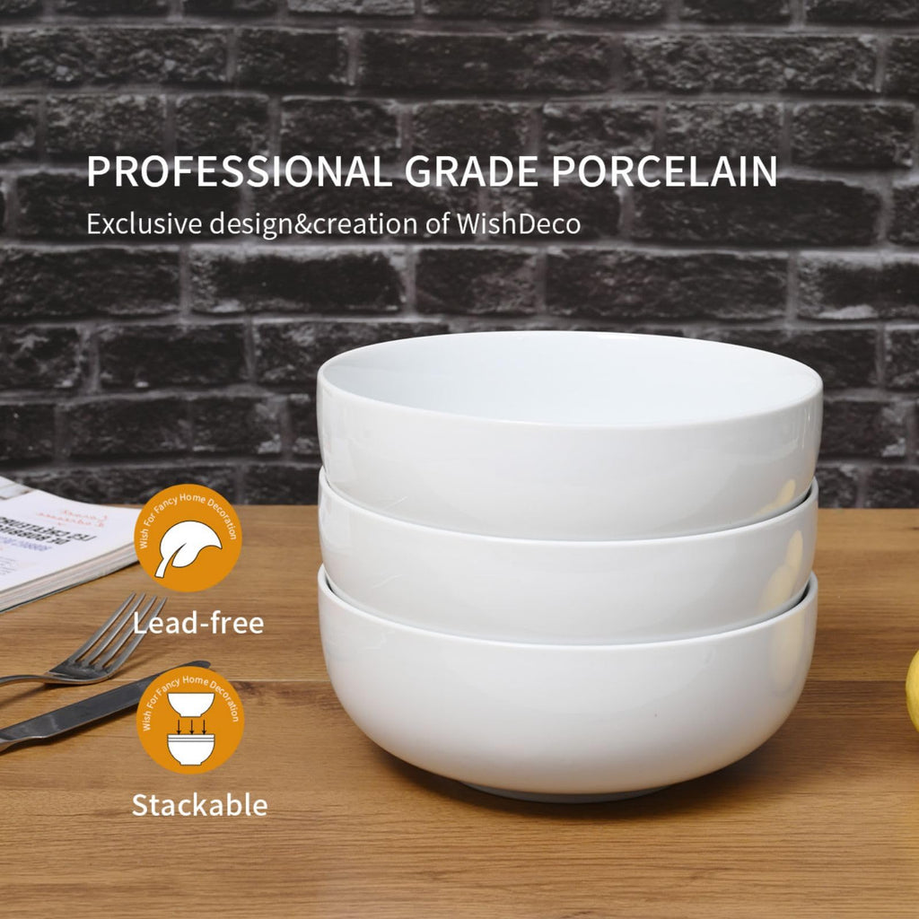 Ceramic Soup Bowls Set of 3 N89328