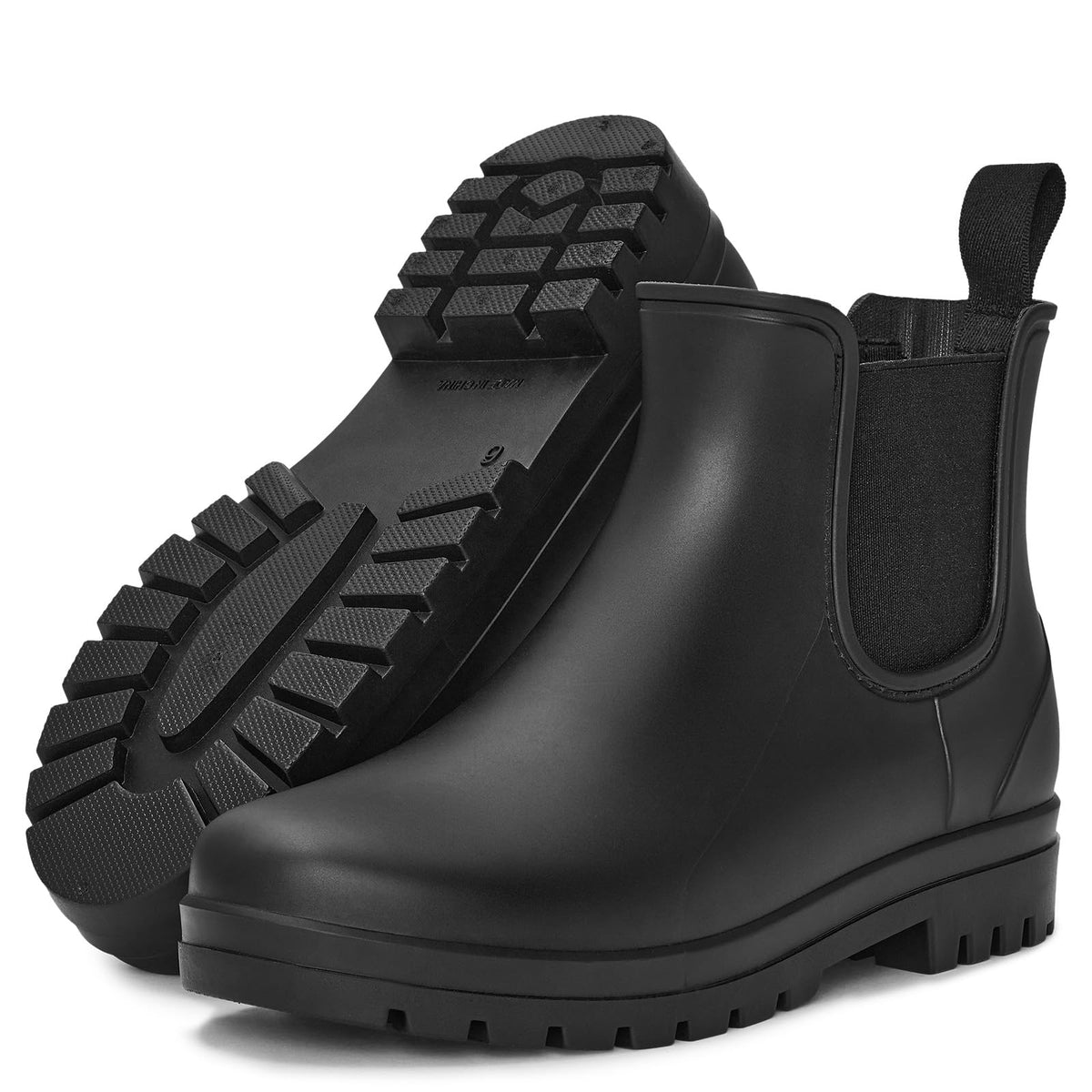 Short Waterproof Chelsea Ankle Rain Boots W4234