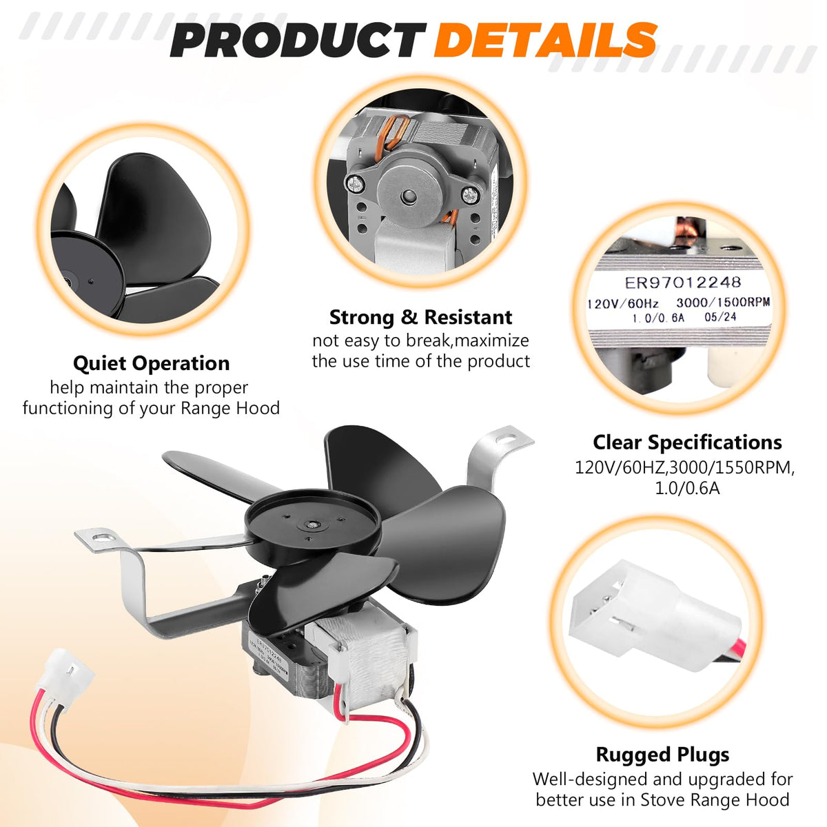 Range Hood Fan Motor D2073