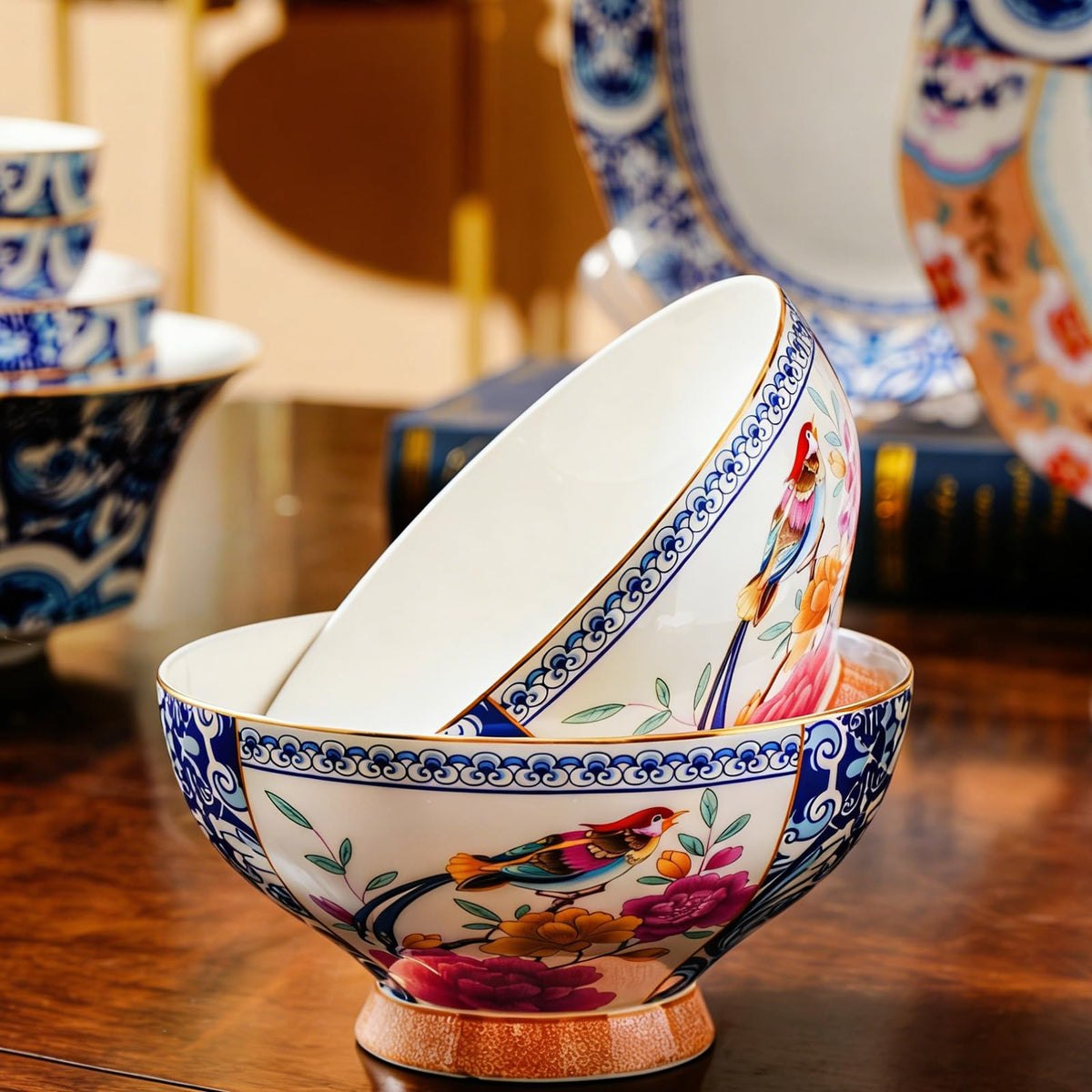 Bone China Dinnerware Set for 4, 12-Piece J956