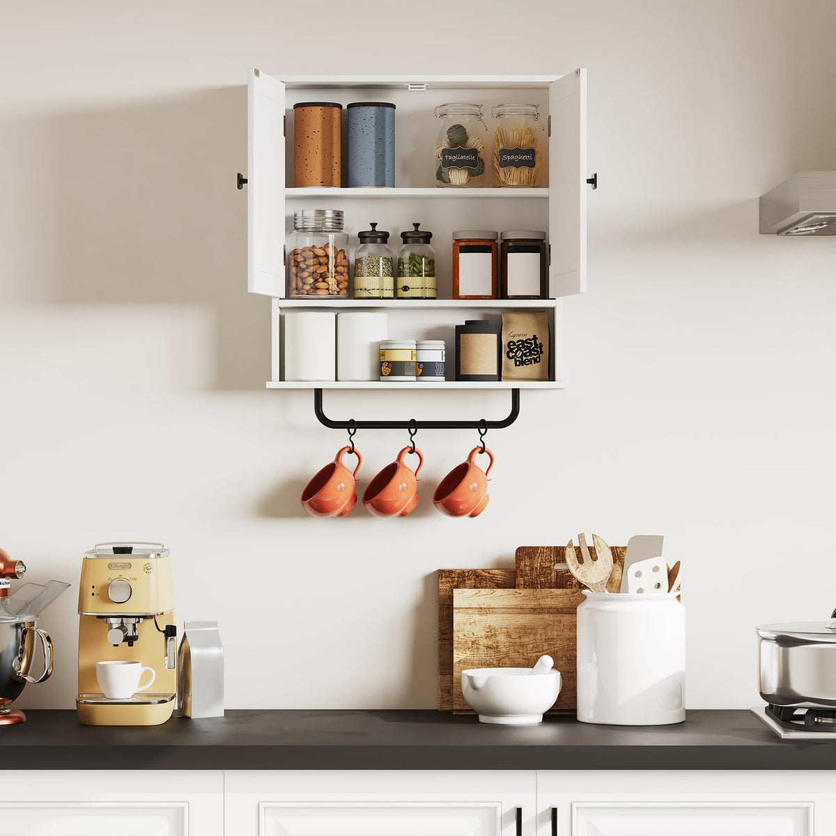 Wall Mounted Medicine Cabinet with Towels Bar A8288