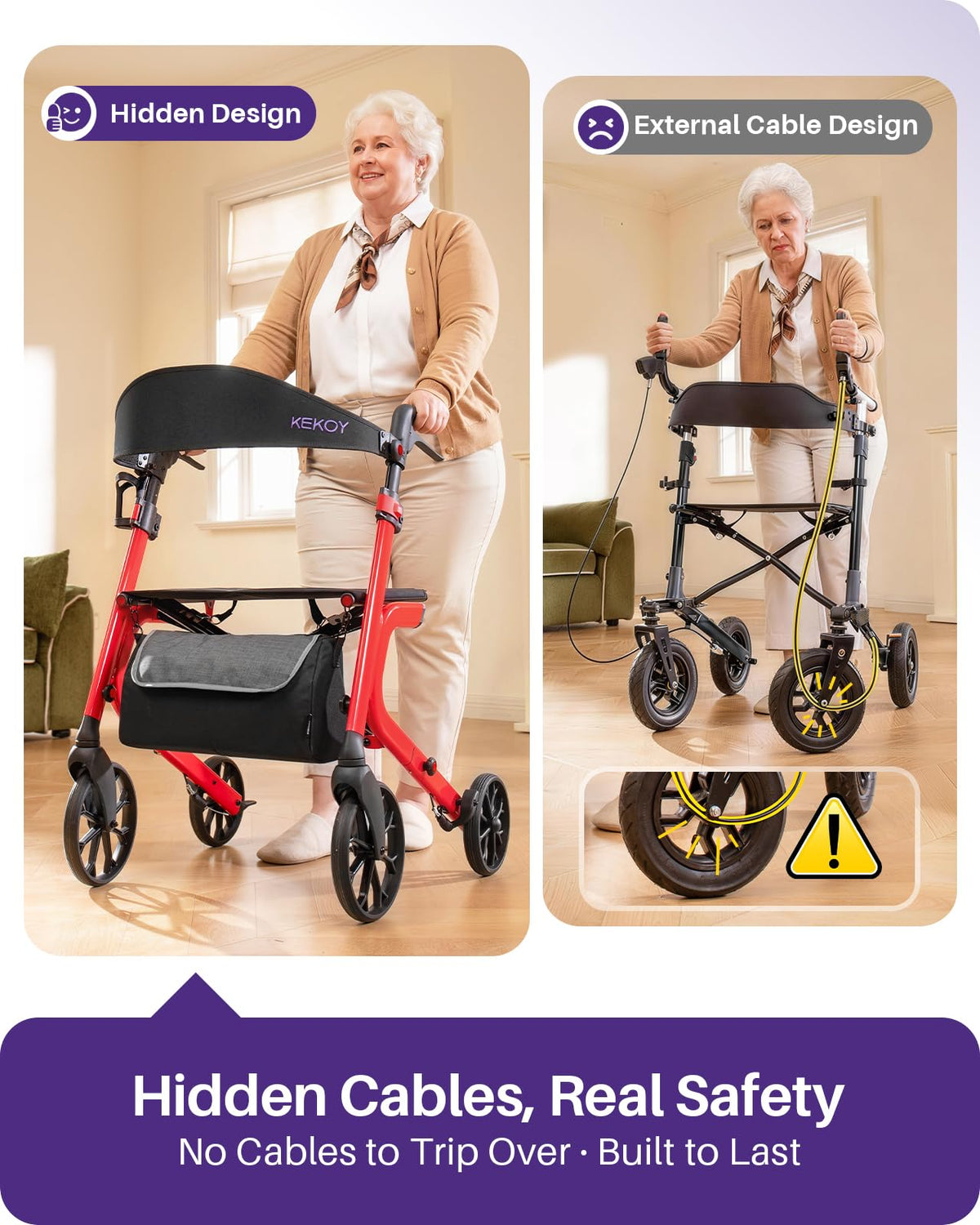 Bariatric Rollator Walker with Seat G223