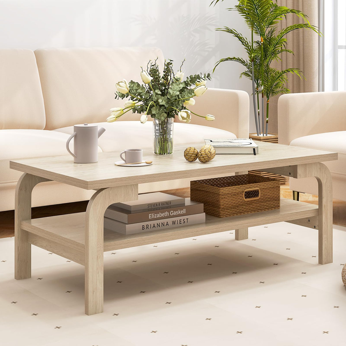 2-Tier Coffee Table with Storage G209818