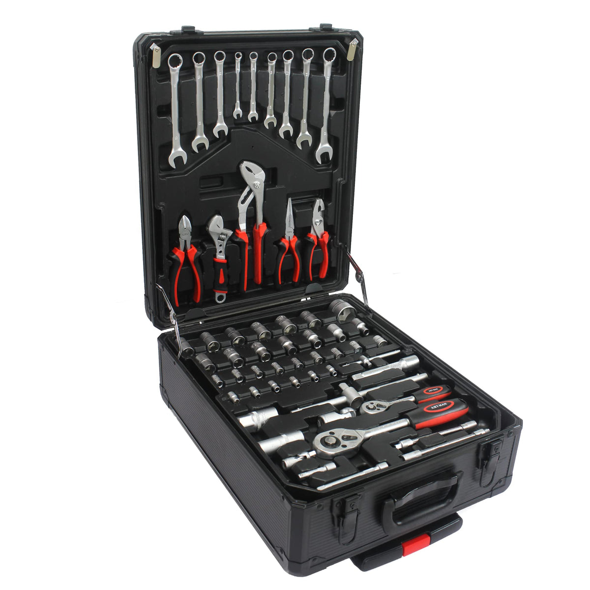 899pcs Rolling Tool Box Set with 4 Drawer Organizer Storage Case T987