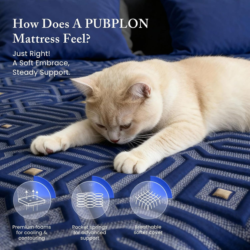 Full Size 12 Inch Medium Firm Gel Memory Foam Mattress R302975