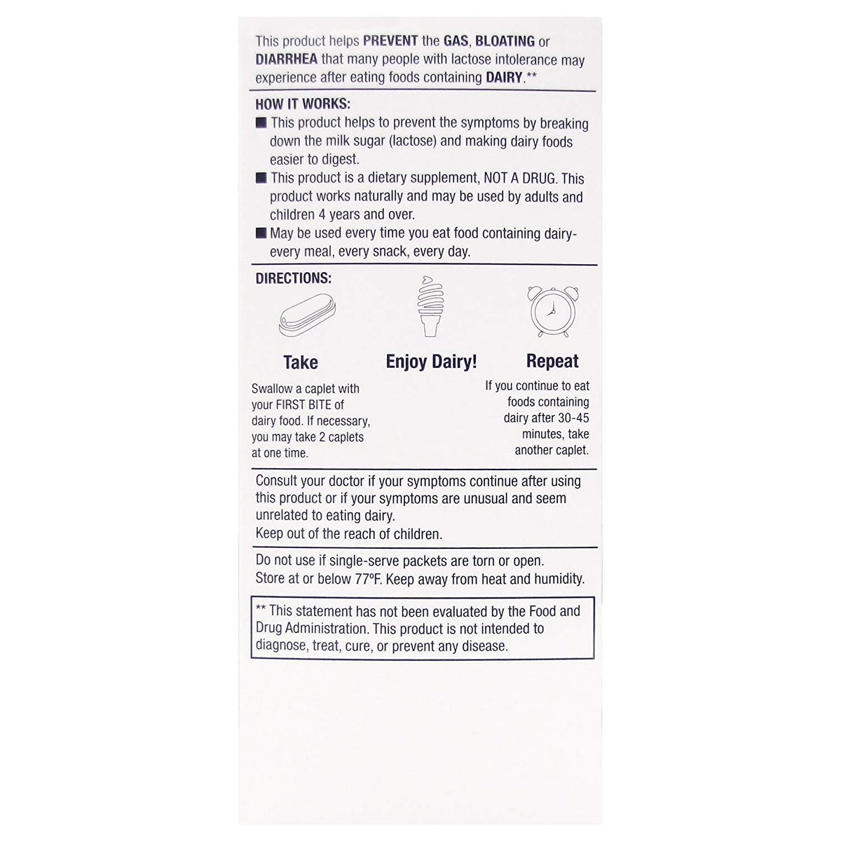 Lactase Enzyme 180 Caplets X815