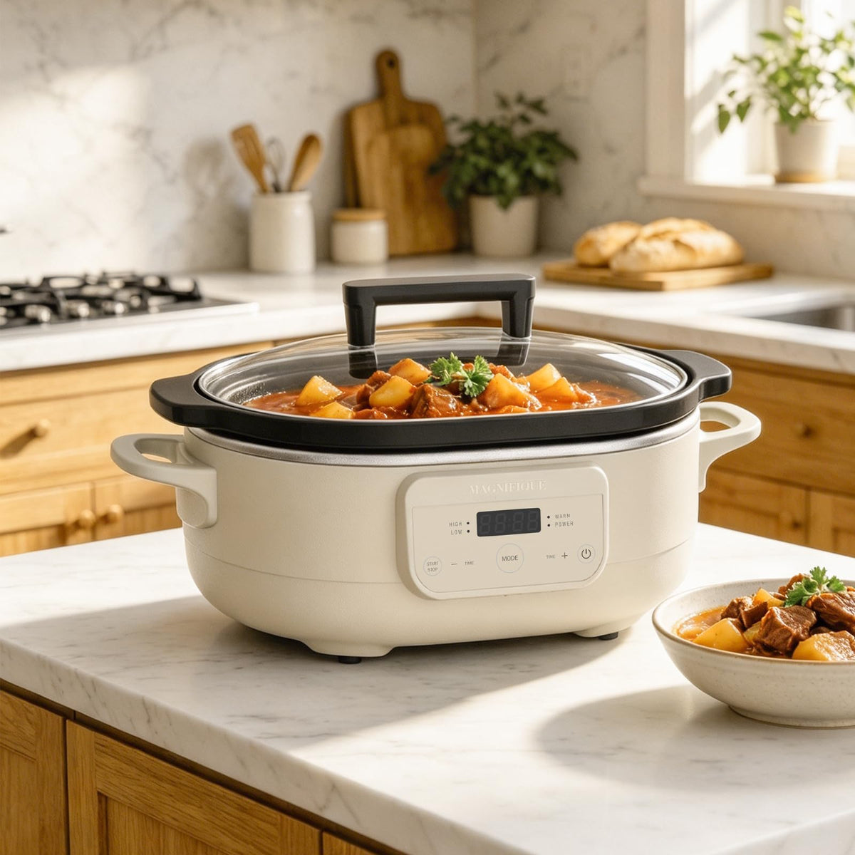 6 Quart Programmable Slow Cooker Nonstick Pot K82565