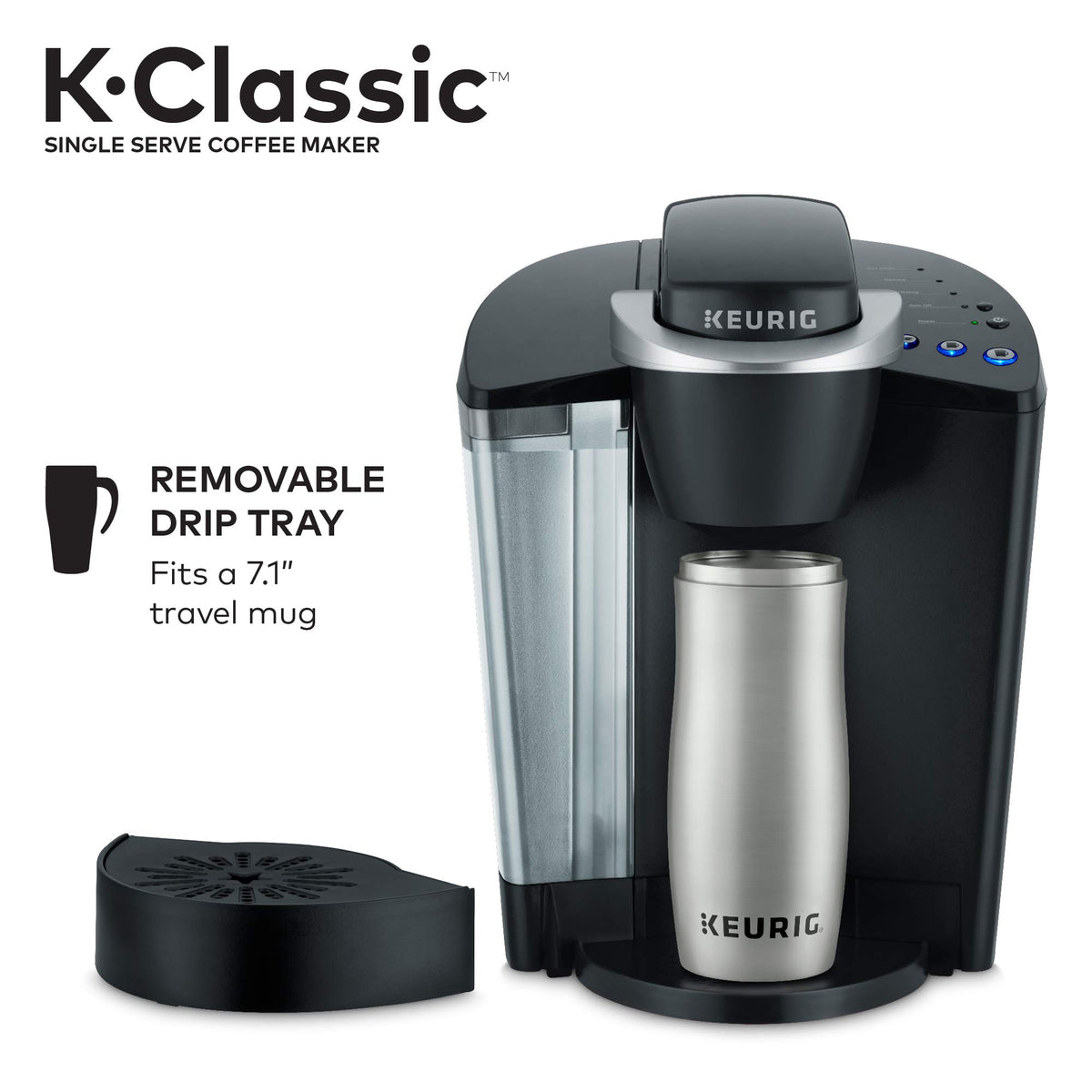 Black Single-Serve K-Cup Pod Coffee Maker M9592