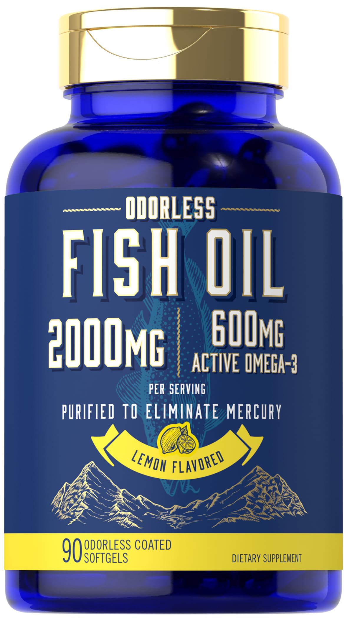 Fish Oil 2000mg Omega 3 Supplement X94792