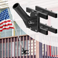 White Flagpole Mount for Round and Square Railing K59957