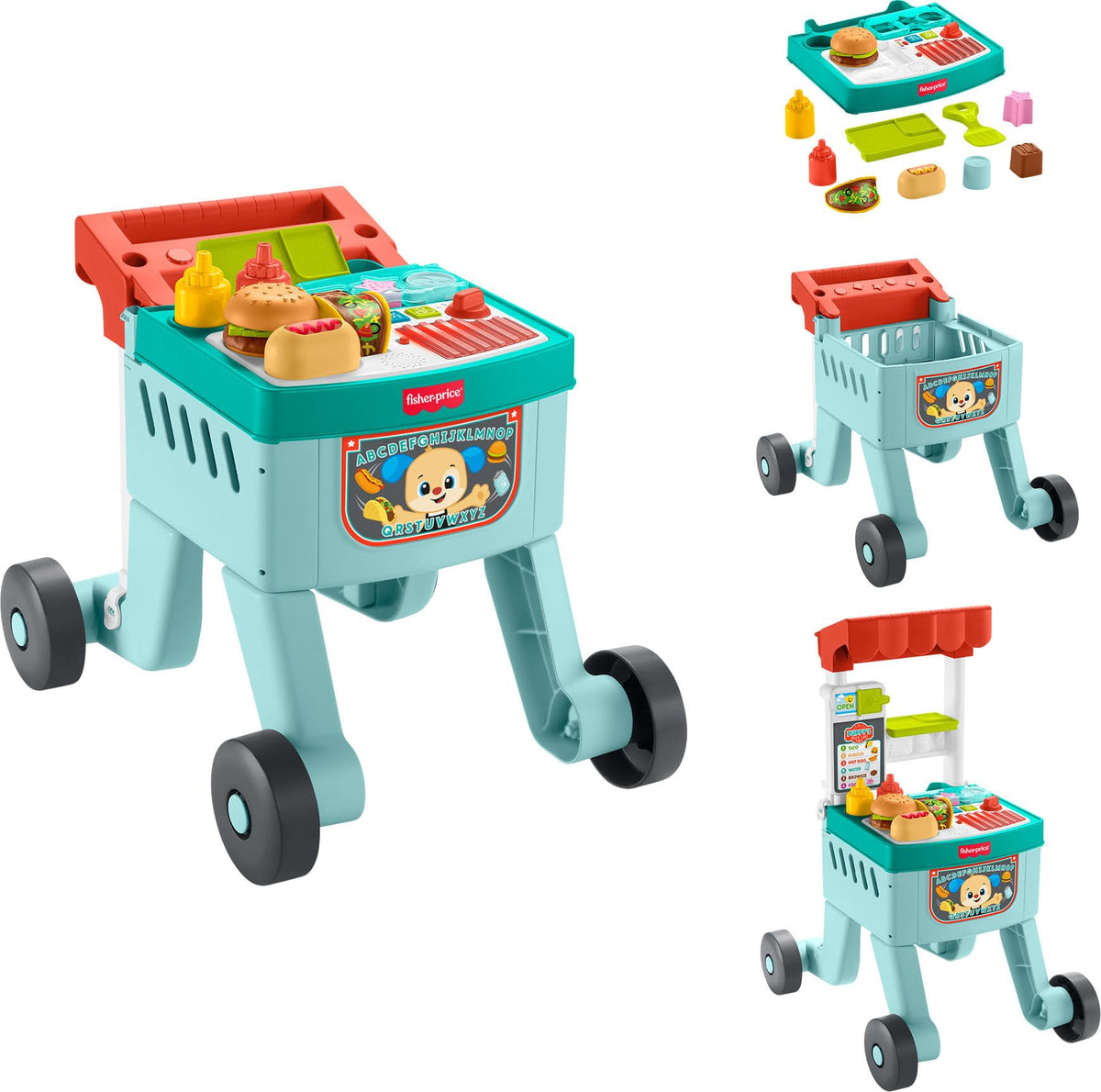 Baby Learning Toy 4-in-1 Walker with 14 Pieces E2098