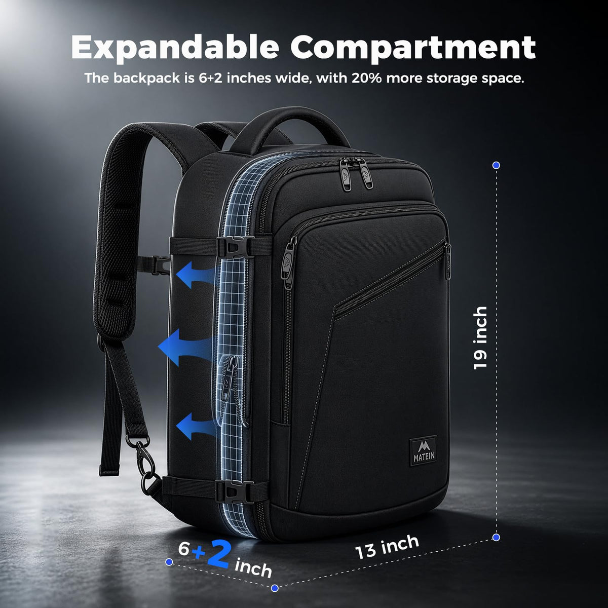 Extra Large Expandable Travel Backpack L14652