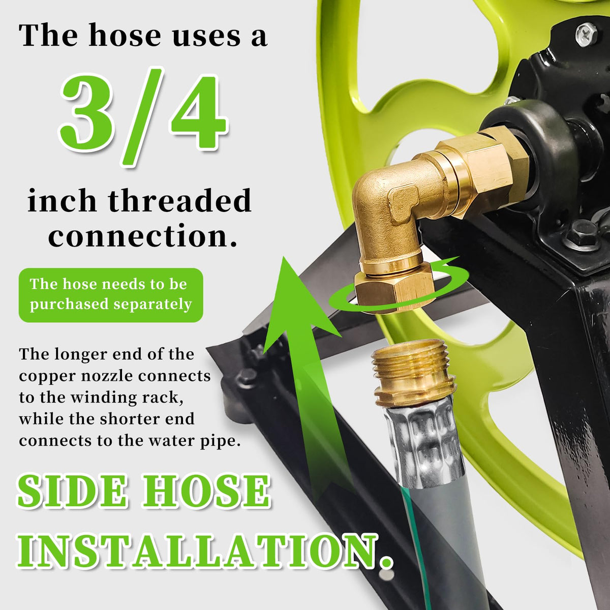 Wall Mount Garden Hose Reel 400FT U9595