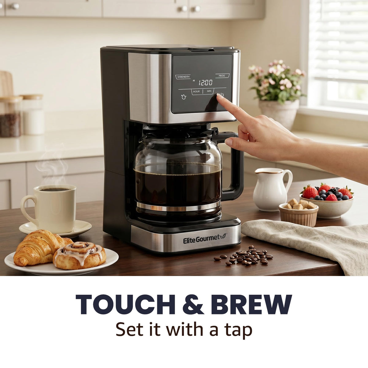 12-Cup Programmable Drip Coffee Maker L4116
