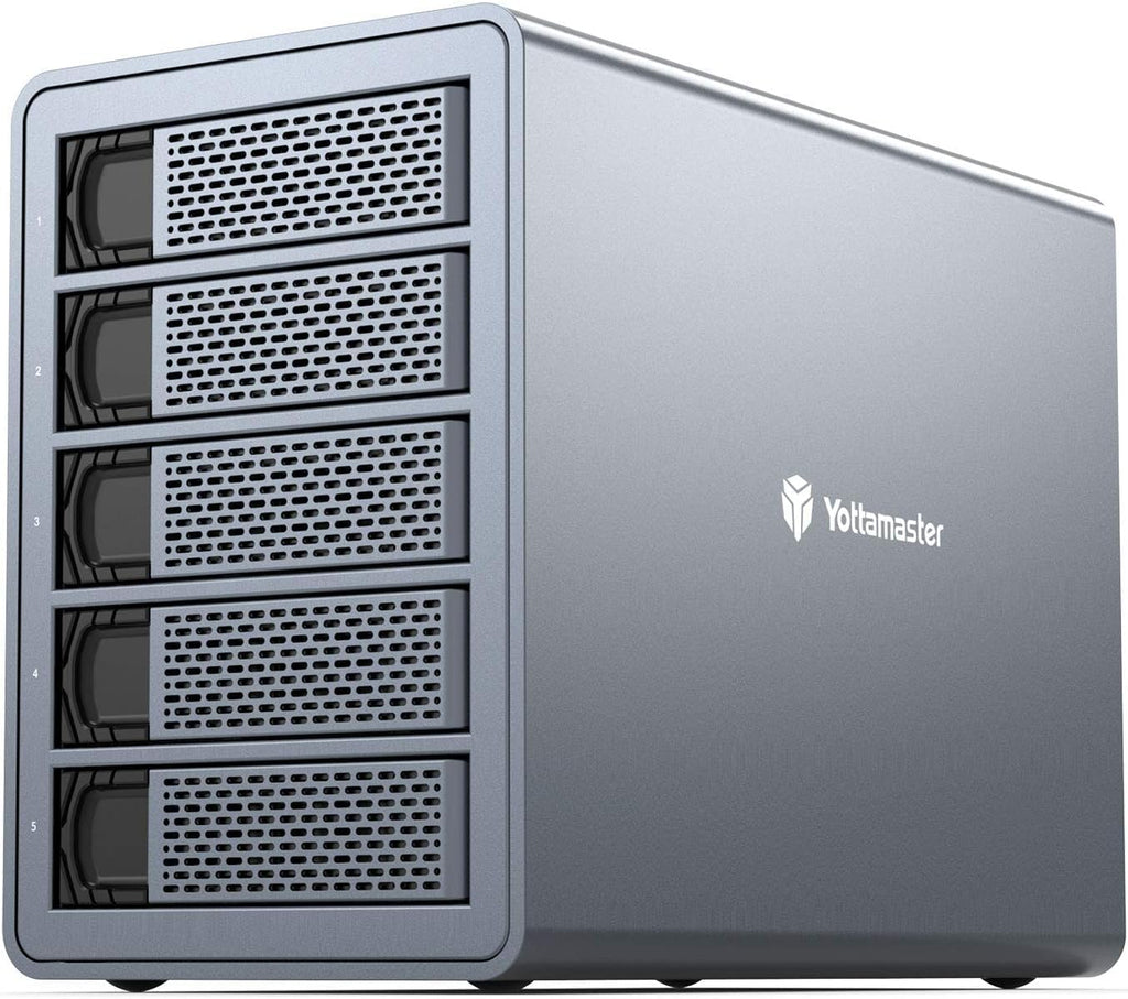 5 Bay Aluminum USB3.0 RAID Hard Drive Enclosure H567