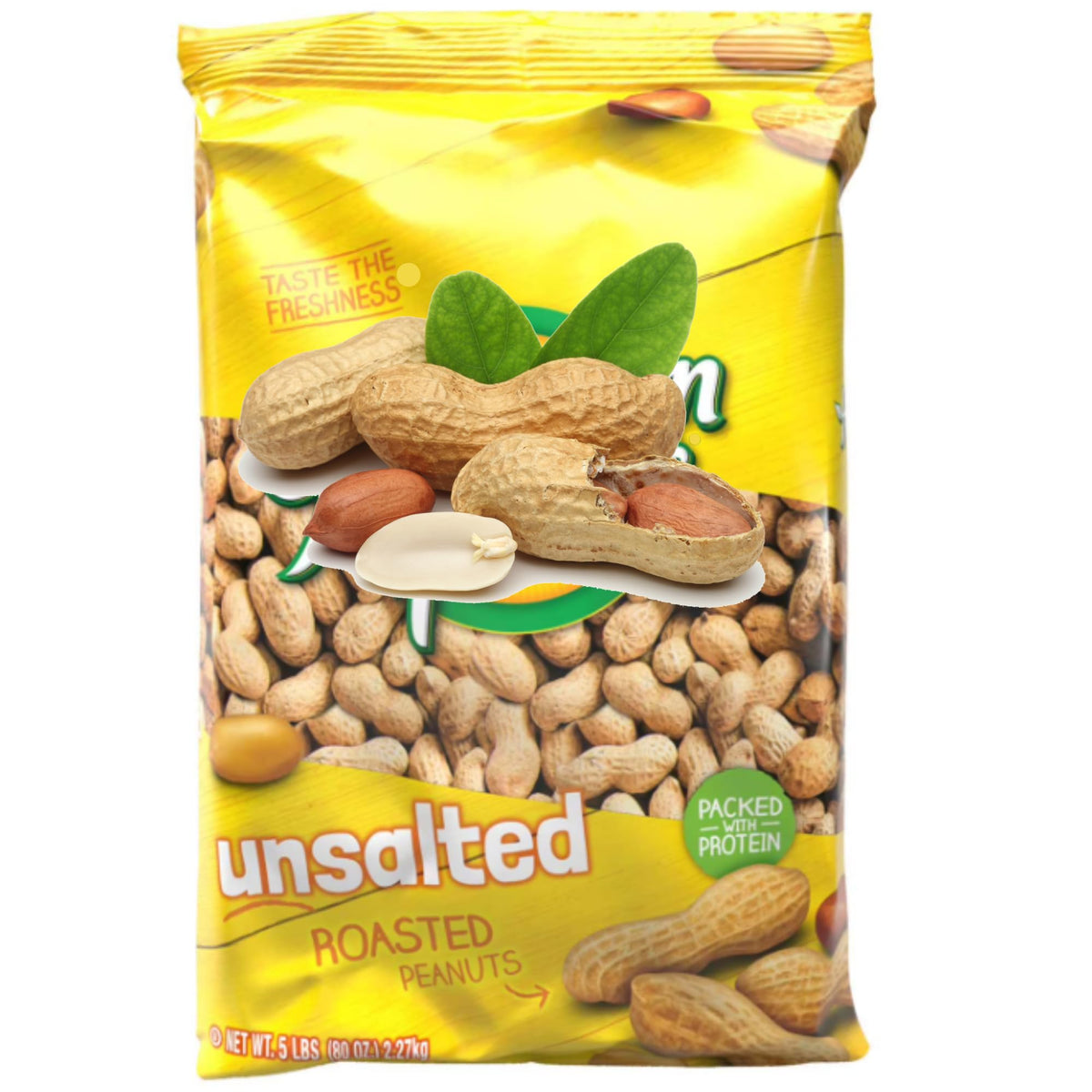 Unsalted In-Shell Peanuts 5 lb Bag Q6032