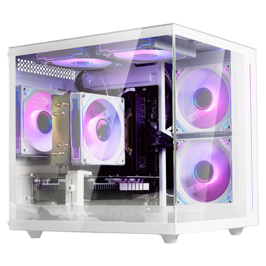 White Prebuilt Gaming PC Desktop Computer L44301