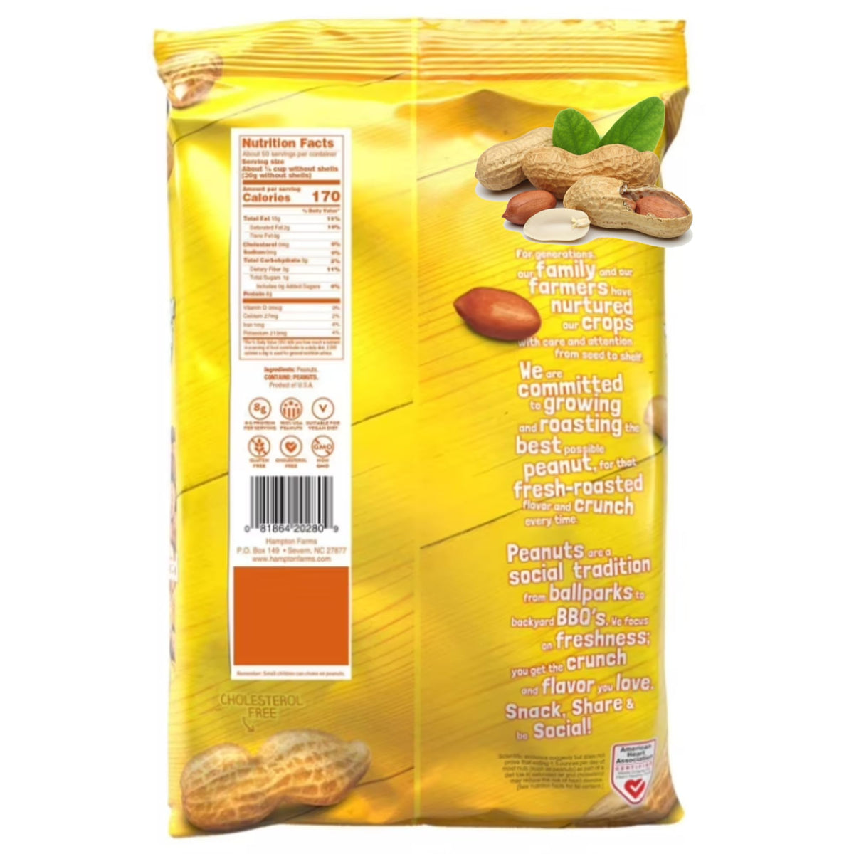 Unsalted In-Shell Peanuts 5 lb Bag Q6032