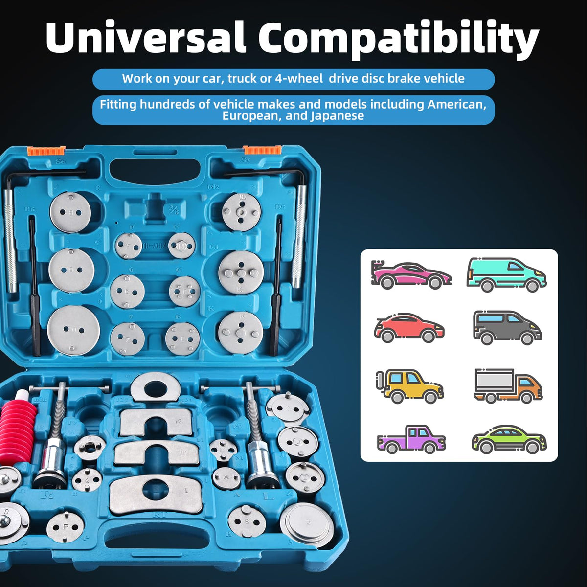 35pcs Disc Brake Caliper Tool Kit H5323