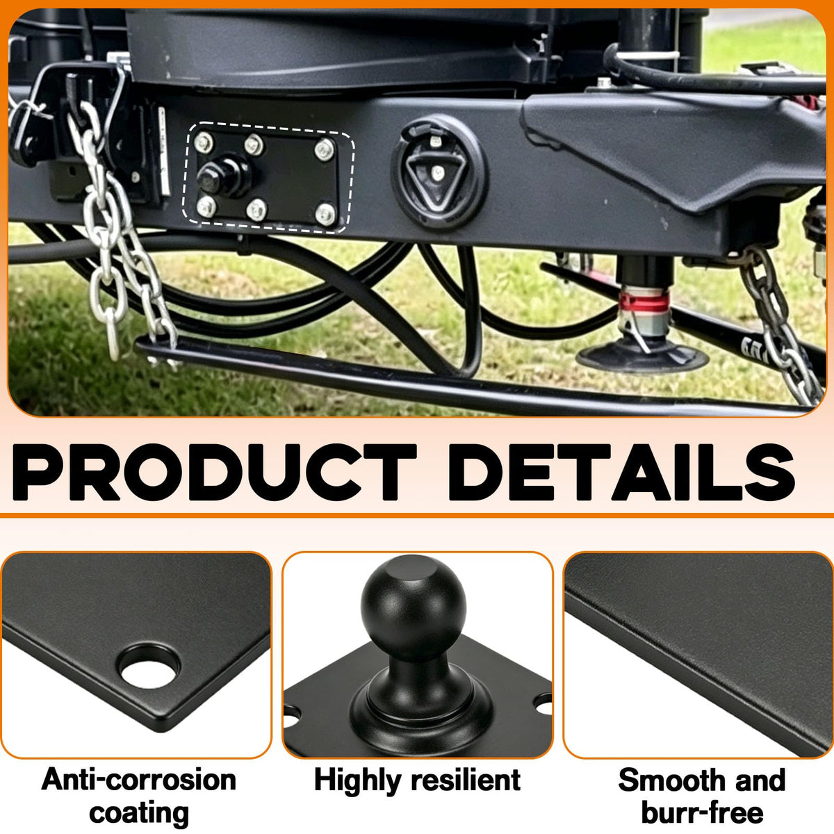Trailer Sway Control Ball Plate P87373