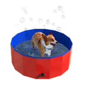 Foldable 30.5x12in PVC Dog Pool with Drain E2872