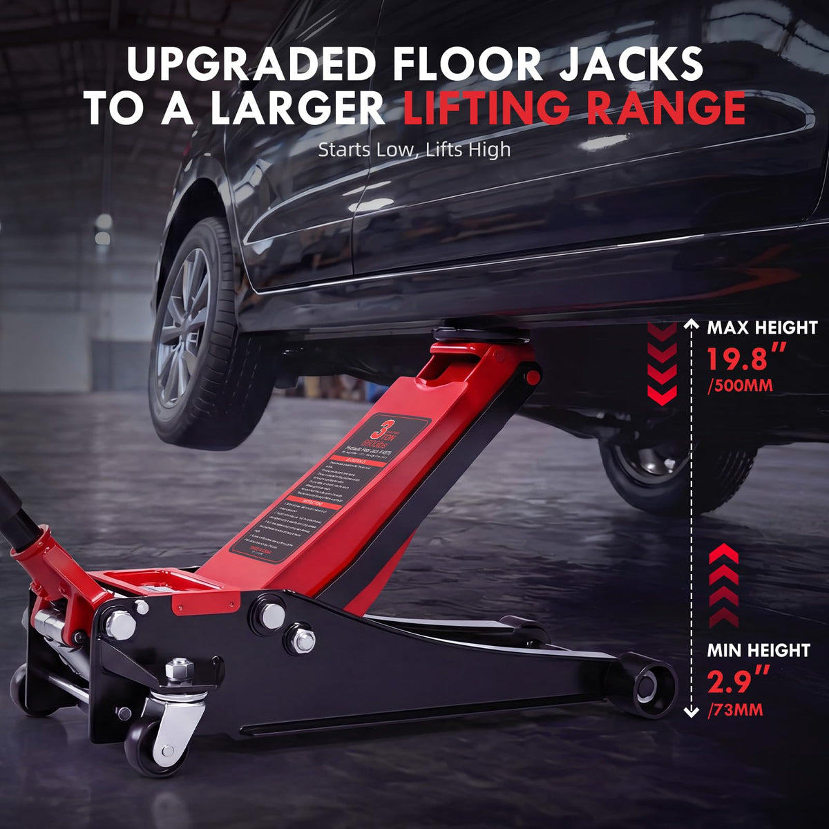 3 Ton Low Profile Hydraulic Floor Jack J144459