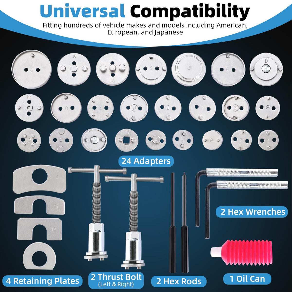 35pcs Disc Brake Caliper Tool Kit H5323