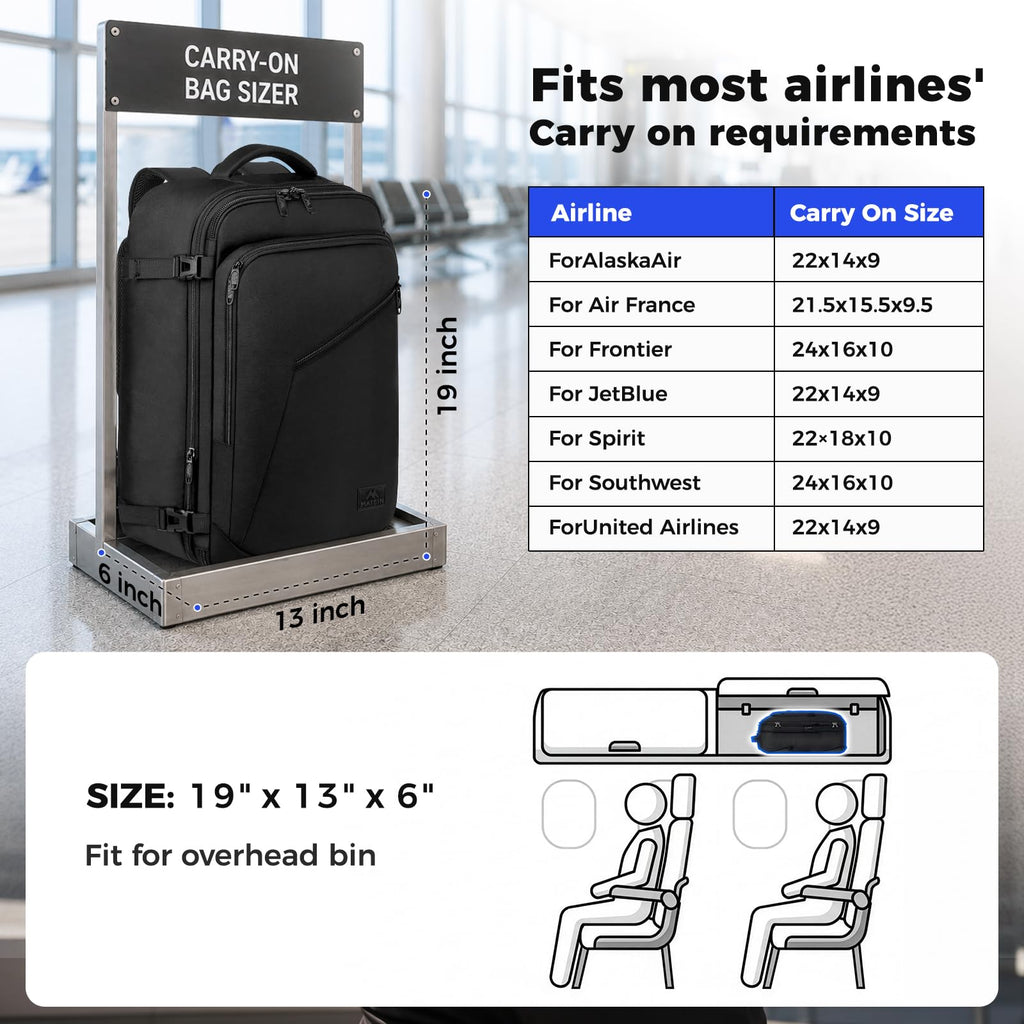 Extra Large Expandable Travel Backpack L14652