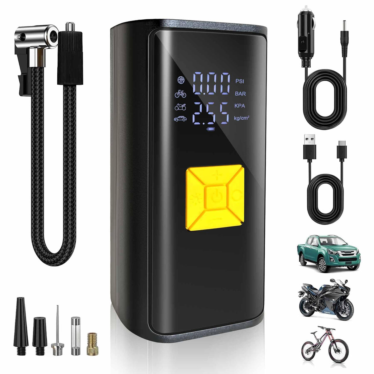Portable Air Compressor 150 PSI Digital Tire Inflator Z2207