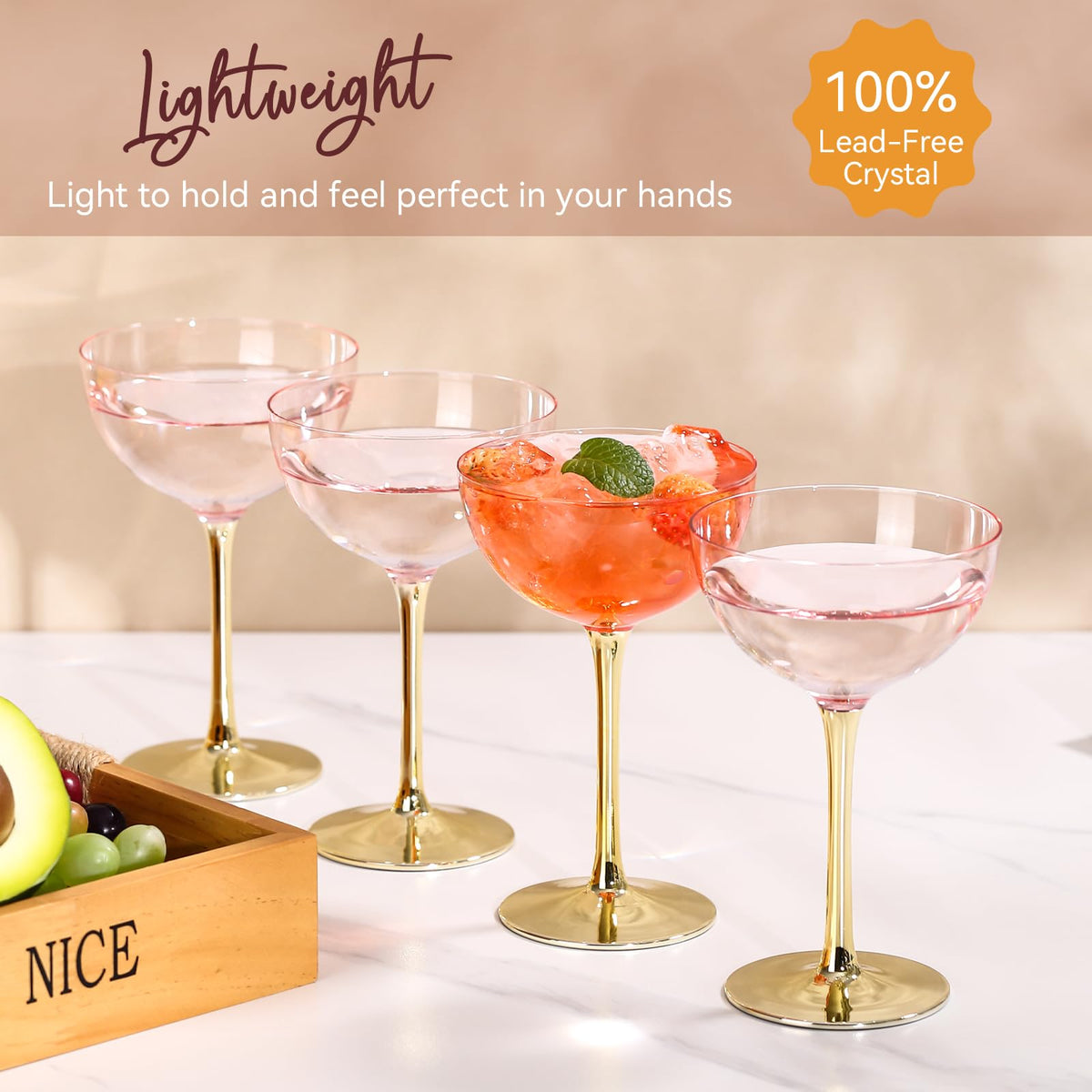 Pink Martini Glasses Set of 6 B506217