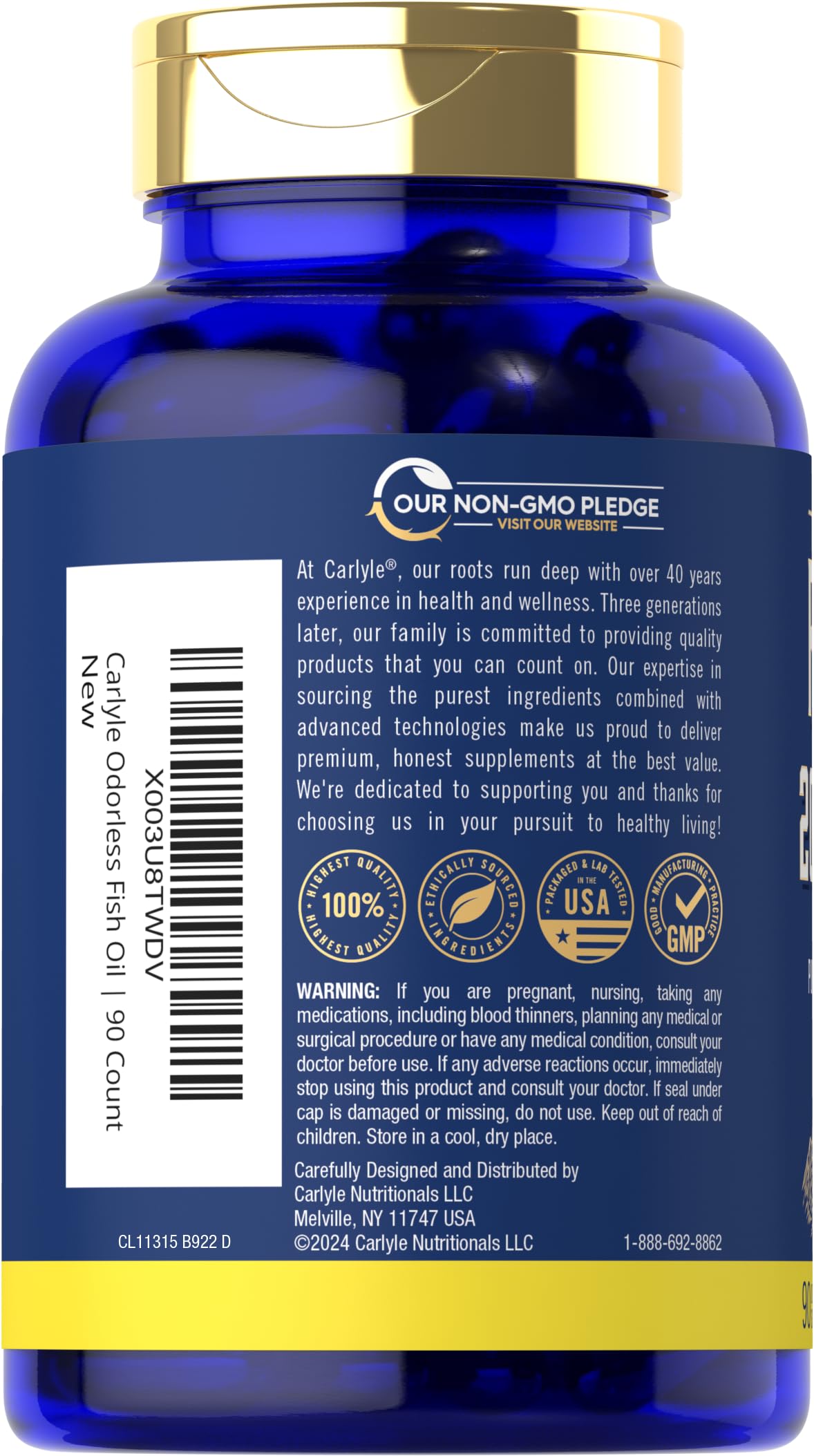 Fish Oil 2000mg Omega 3 Supplement X94792