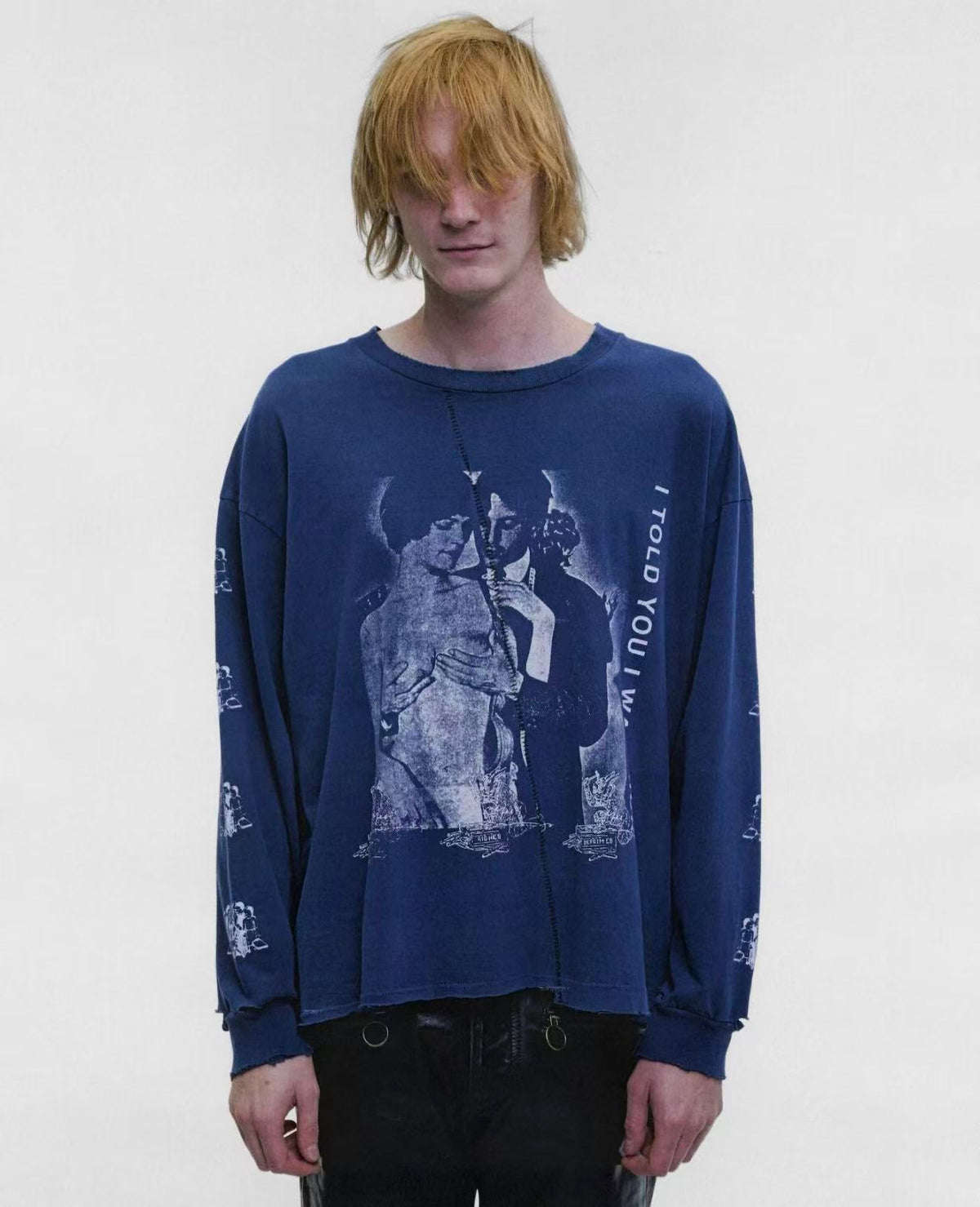 ERD I Told You I Was Sick Distressed Dual‑Sided Long Sleeve Tee