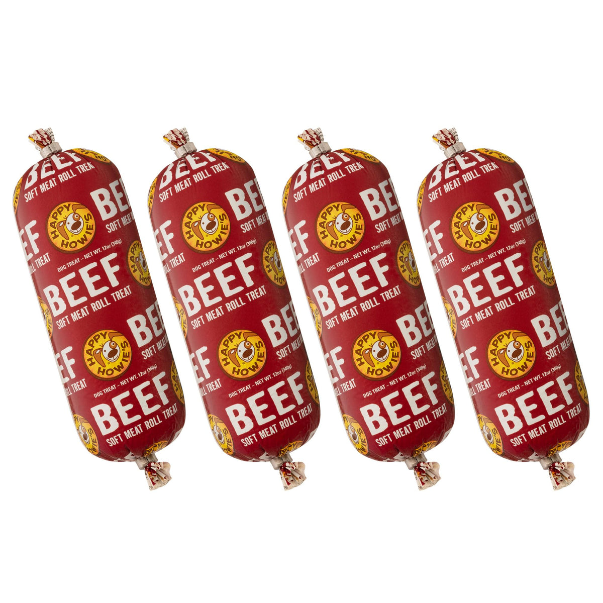 Beef Soft Meat Roll Treat 12 Oz (Pack of 4) W960