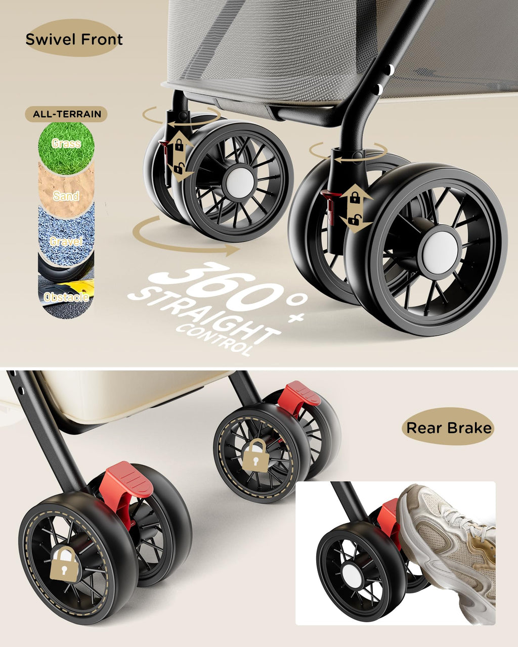 Foldable Pet Stroller Q9292