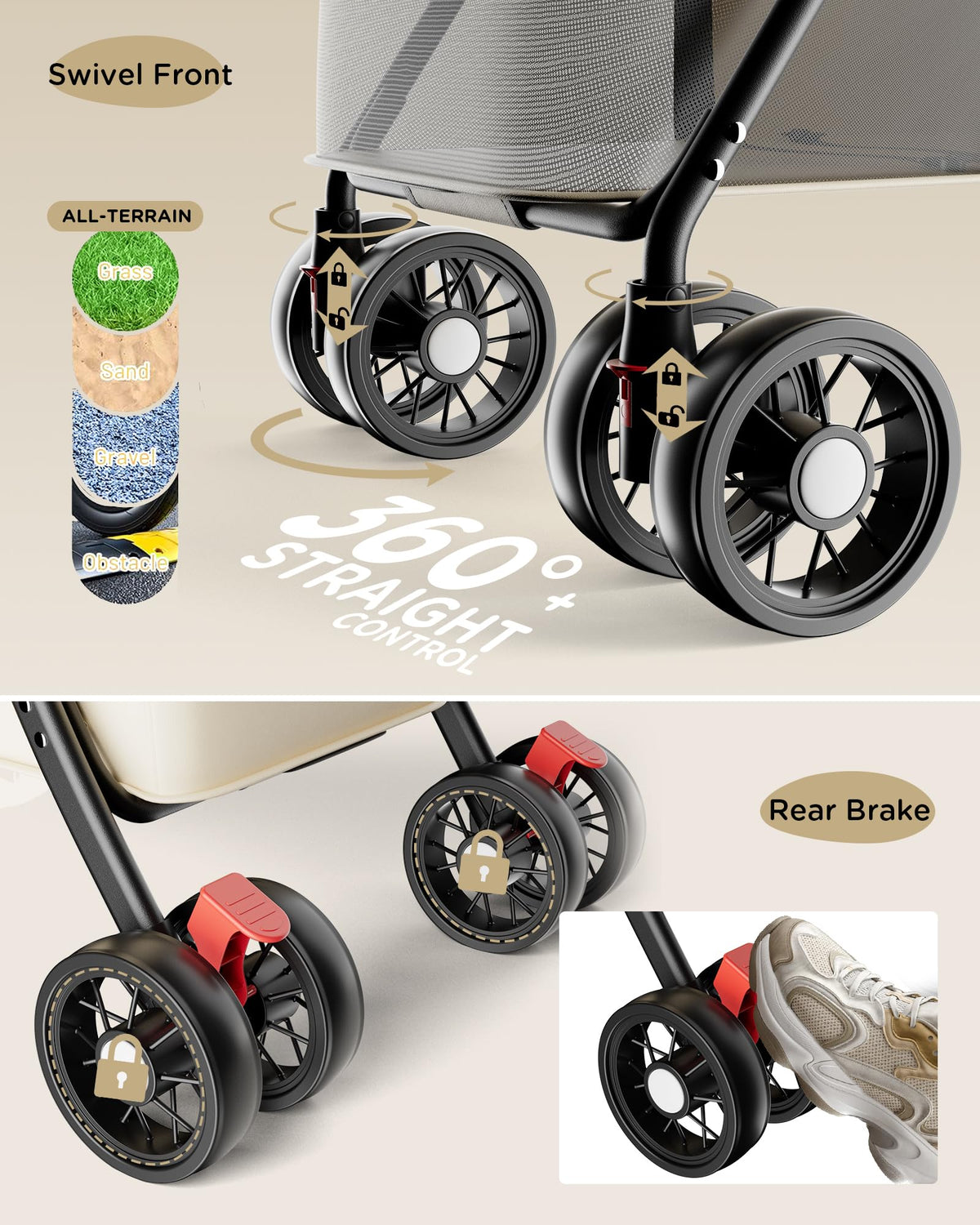 Foldable Pet Stroller Q9292