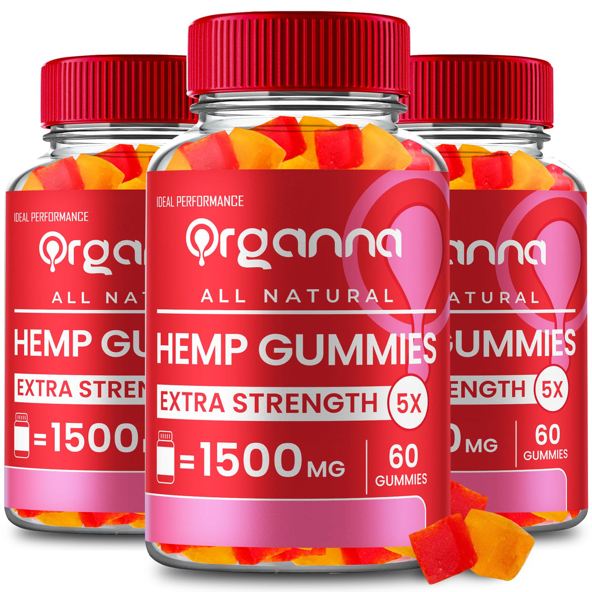 All Natural Full Spectrum Gummies 3 Pack Z2586
