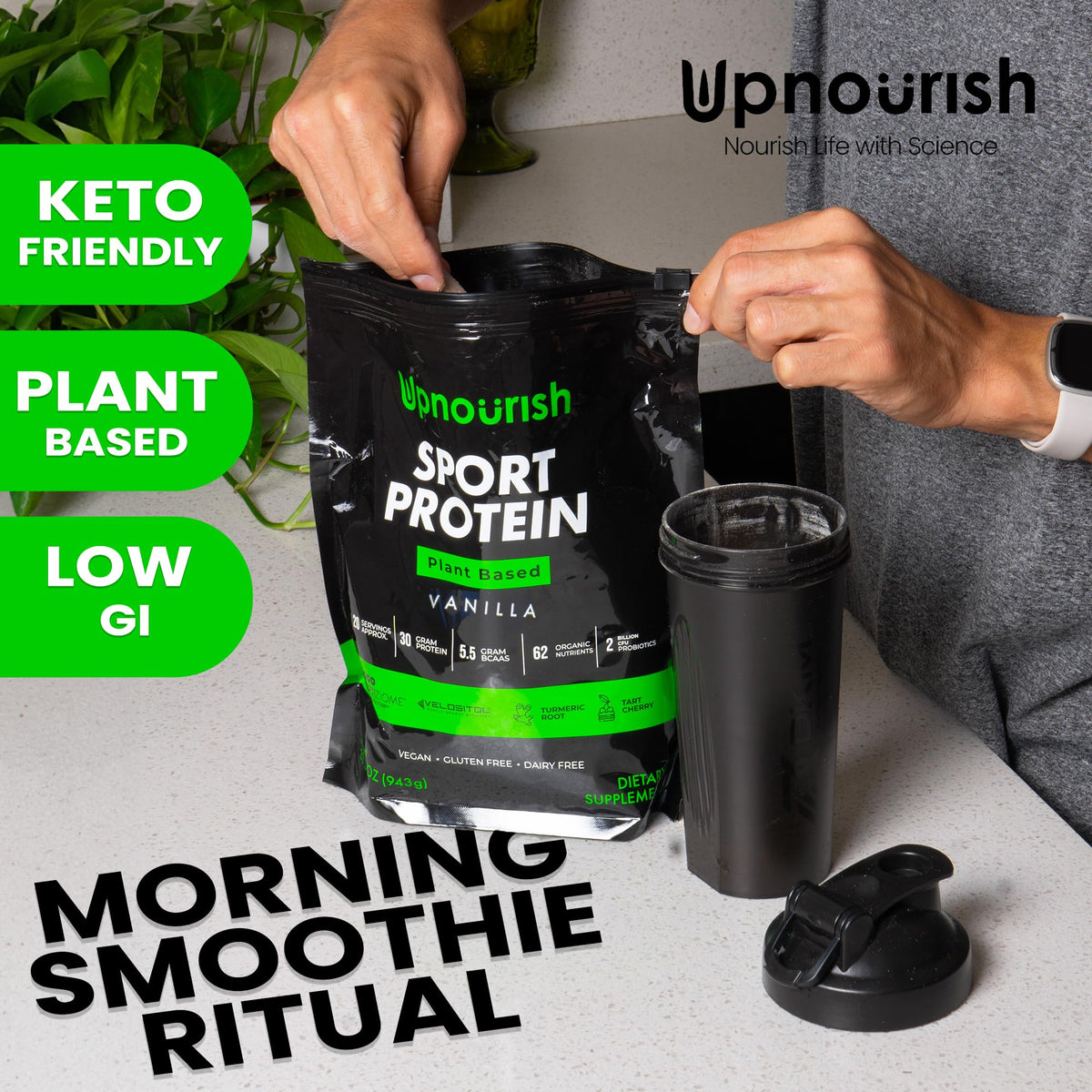 Vanilla Vegan Plant Based Protein Powder Q618064