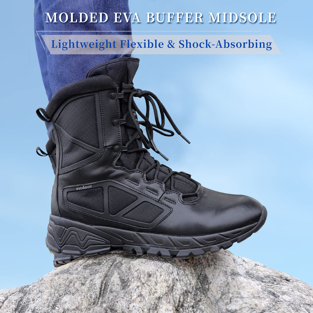 Lightweight Side Zipper Tactical Work Boots I89778