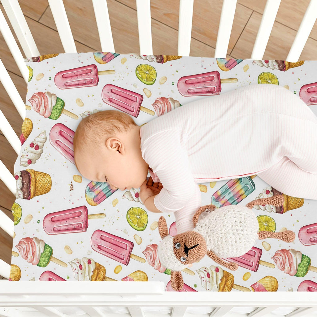 Soft Breathable Microfiber Fitted Crib Sheet O99189