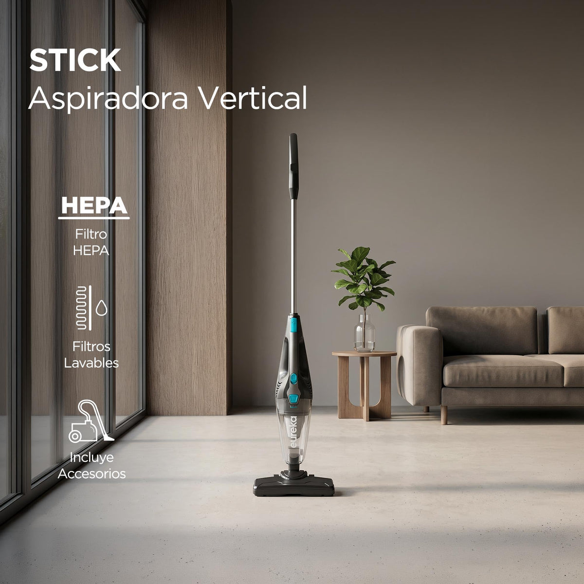 Blue 3-in-1 Stick Handheld Vacuum Cleaner U1861