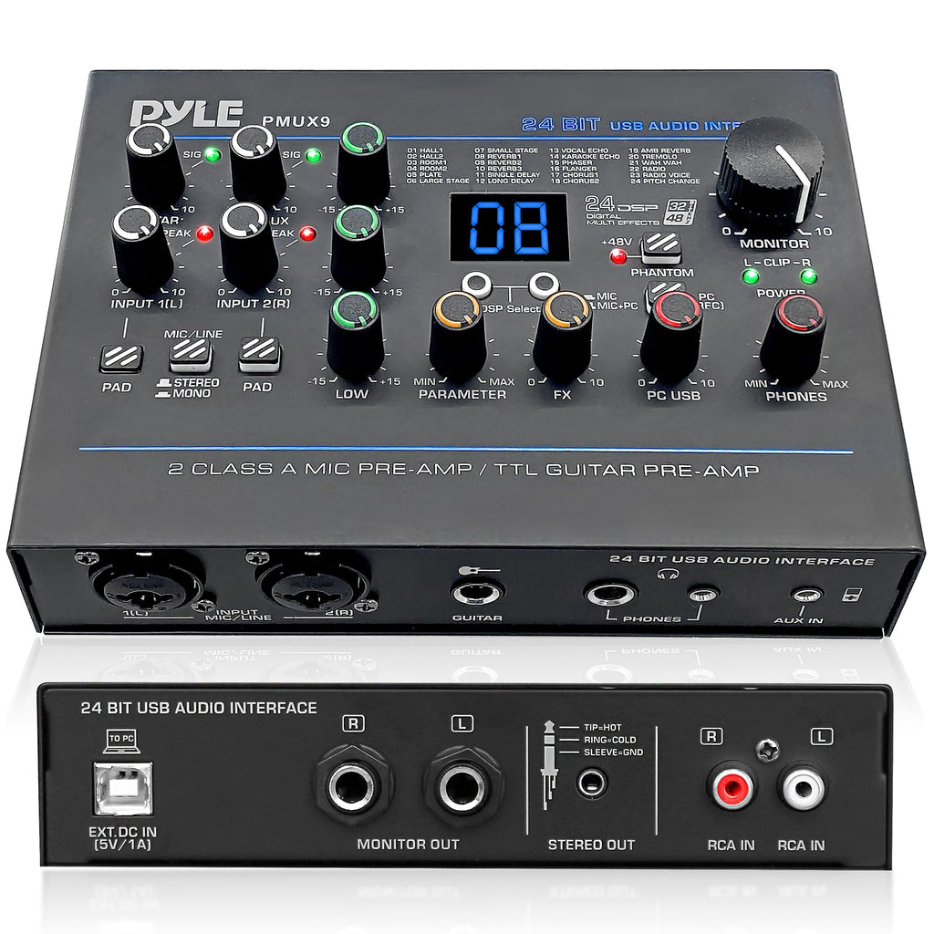 USB Audio Interface with Digital Effects and Phantom Power K629